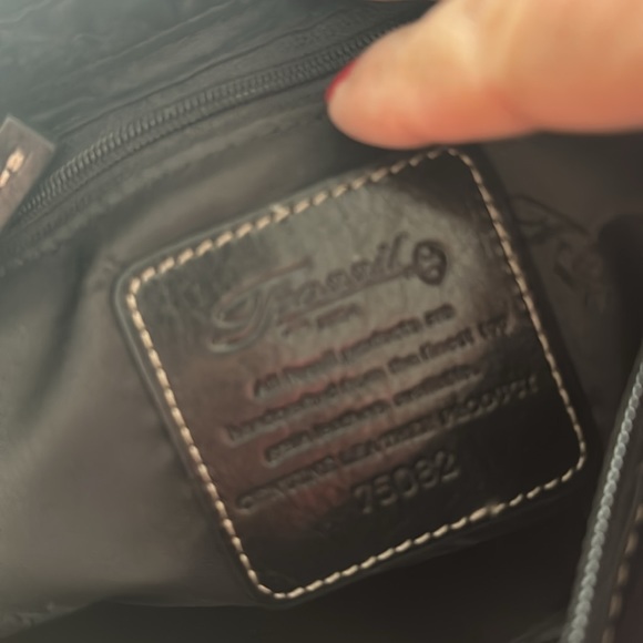 Fossil leather and suede, small purse in excellent condition browns and blacks. - Picture 4 of 4